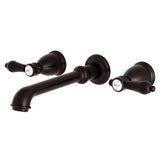 Heirloom Two-Handle 3-Hole Wall Mount Roman Tub Faucet