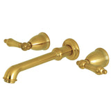 English Country Two-Handle 3-Hole Wall Mount Roman Tub Faucet