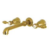 Tudor Two-Handle 3-Hole Wall Mount Roman Tub Faucet