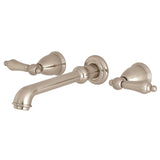 English Country Two-Handle 3-Hole Wall Mount Roman Tub Faucet