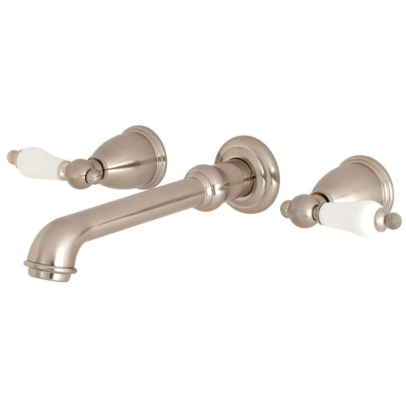 English Vintage Two-Handle 3-Hole Wall Mount Roman Tub Faucet