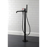 Kaiser Single-Handle 1-Hole Freestanding Tub Faucet with Hand Shower