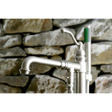 English Country Single-Handle 1-Hole Freestanding Tub Faucet with Hand Shower