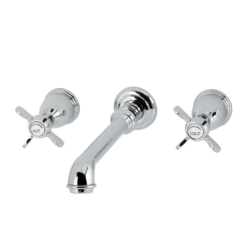 Essex Double-Handle 3-Hole Wall Mount Bathroom Faucet