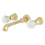 Celebrity Double-Handle 3-Hole Wall Mount Bathroom Faucet