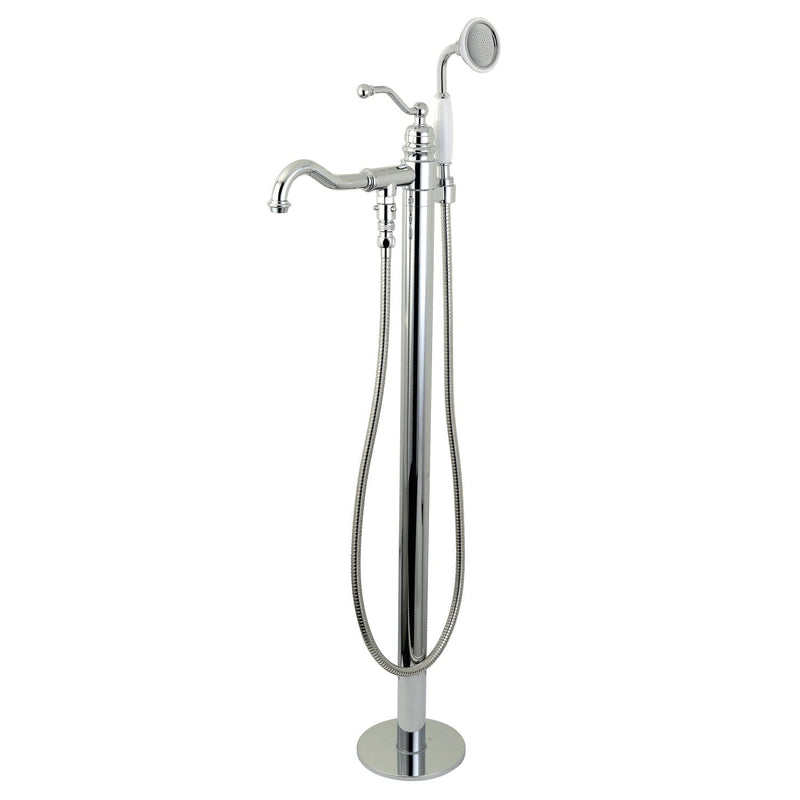 English Country Single-Handle 1-Hole Freestanding Tub Faucet with Hand Shower