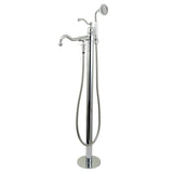 English Country Single-Handle 1-Hole Freestanding Tub Faucet with Hand Shower