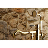 Kaiser Single-Handle 1-Hole Freestanding Tub Faucet with Hand Shower