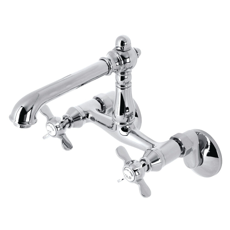 Essex Two-Handle 2-Hole Wall Mount Bridge Kitchen Faucet