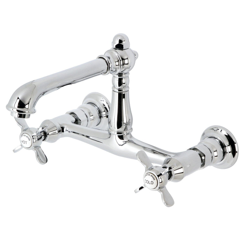 Essex Double-Handle 2-Hole Wall Mount Bathroom Faucet