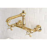 Essex Double-Handle 2-Hole Wall Mount Bathroom Faucet
