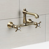 Essex Double-Handle 2-Hole Wall Mount Bathroom Faucet