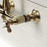 Essex Double-Handle 2-Hole Wall Mount Bathroom Faucet