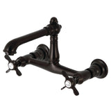 Essex Double-Handle 2-Hole Wall Mount Bathroom Faucet