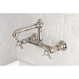 Essex Double-Handle 2-Hole Wall Mount Bathroom Faucet