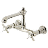 Essex Double-Handle 2-Hole Wall Mount Bathroom Faucet