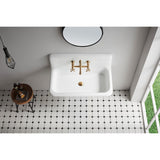 English Country Double-Handle 2-Hole Wall Mount Bathroom Faucet