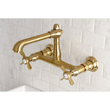 Essex Double-Handle 2-Hole Wall Mount Bathroom Faucet