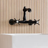 Essex Double-Handle 2-Hole Wall Mount Bathroom Faucet