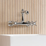 Essex Double-Handle 2-Hole Wall Mount Bathroom Faucet