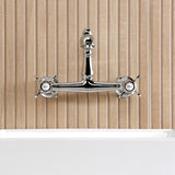 Essex Double-Handle 2-Hole Wall Mount Bathroom Faucet