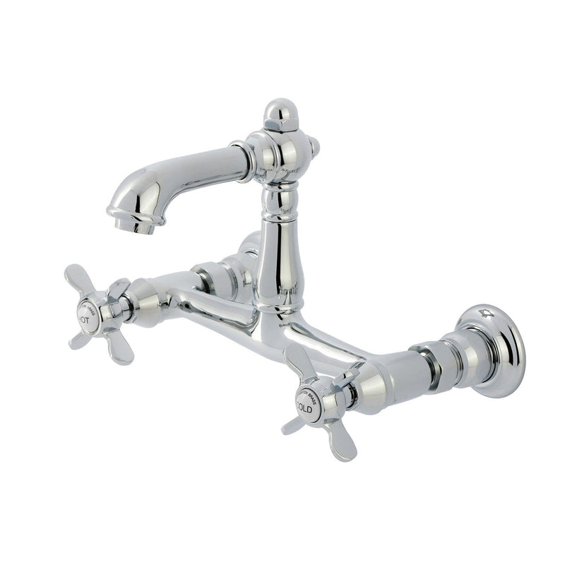 Essex Double-Handle 2-Hole Wall Mount Bathroom Faucet