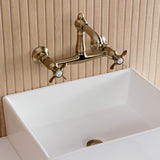 Essex Double-Handle 2-Hole Wall Mount Bathroom Faucet