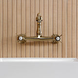 Essex Double-Handle 2-Hole Wall Mount Bathroom Faucet