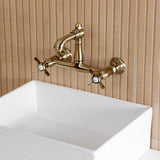 Essex Double-Handle 2-Hole Wall Mount Bathroom Faucet