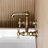 Essex Double-Handle 2-Hole Wall Mount Bathroom Faucet