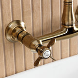 Essex Double-Handle 2-Hole Wall Mount Bathroom Faucet