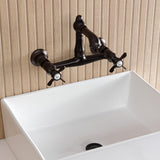 Essex Double-Handle 2-Hole Wall Mount Bathroom Faucet