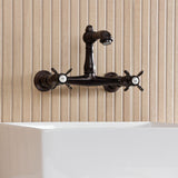 Essex Double-Handle 2-Hole Wall Mount Bathroom Faucet