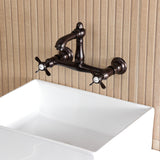 Essex Double-Handle 2-Hole Wall Mount Bathroom Faucet