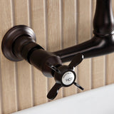 Essex Double-Handle 2-Hole Wall Mount Bathroom Faucet