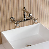 Essex Double-Handle 2-Hole Wall Mount Bathroom Faucet