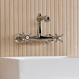 Essex Double-Handle 2-Hole Wall Mount Bathroom Faucet