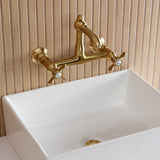 Essex Double-Handle 2-Hole Wall Mount Bathroom Faucet
