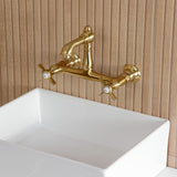 Essex Double-Handle 2-Hole Wall Mount Bathroom Faucet