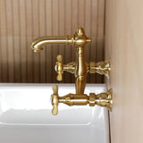 Essex Double-Handle 2-Hole Wall Mount Bathroom Faucet
