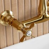 Essex Double-Handle 2-Hole Wall Mount Bathroom Faucet