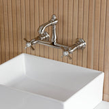 Essex Double-Handle 2-Hole Wall Mount Bathroom Faucet
