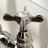 Essex Two-Handle 4-Hole Deck Mount Bridge Kitchen Faucet with Brass Side Sprayer