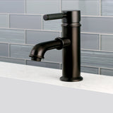 Kaiser One-Handle 1-Hole Bathroom Faucet with Deck Plate and Brass Pop-Up Drain