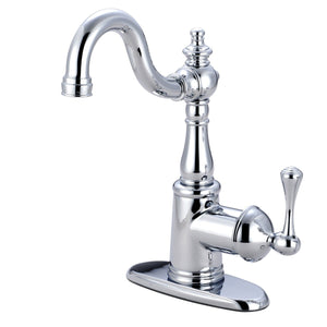 English Vintage Single-Handle 1-Hole Deck Mount Bar Faucet