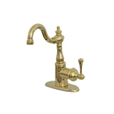 English Vintage One-Handle 1-Hole Deck Mount Bar Faucet