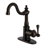 English Vintage One-Handle 1-Hole Deck Mount Bar Faucet