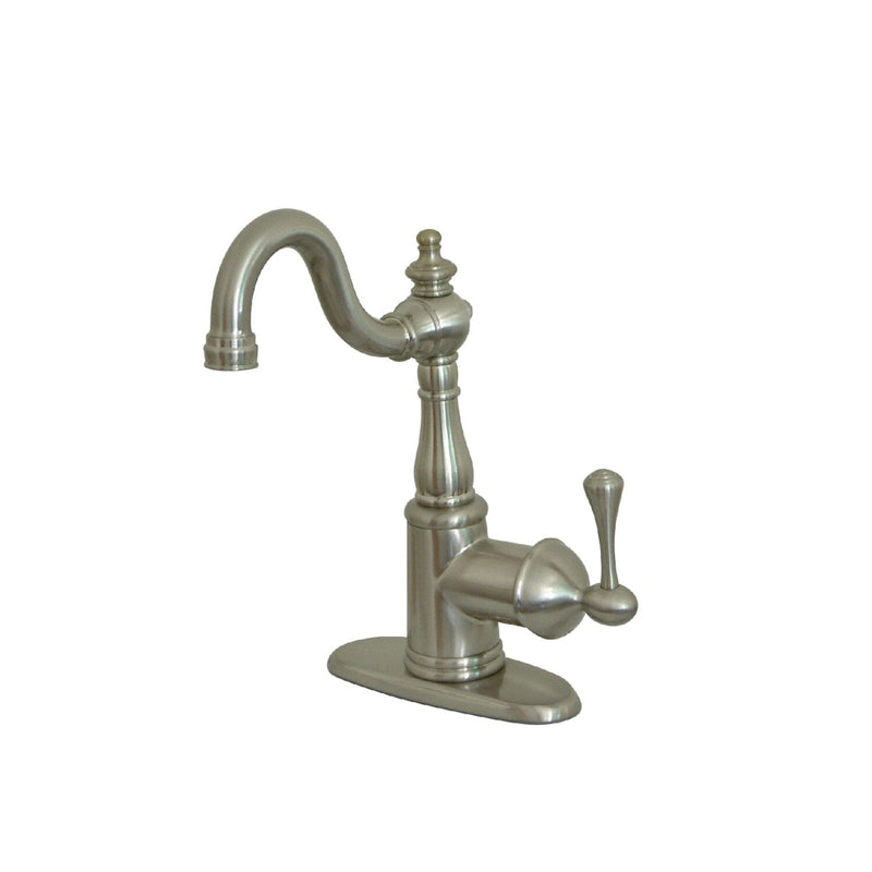English Vintage One-Handle 1-Hole Deck Mount Bar Faucet