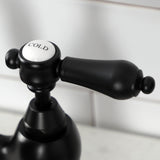 Heirloom Two-Handle 3-Hole Deck Mount Bridge Kitchen Faucet with Brass Side Sprayer