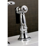 Templeton Single-Handle 3-Hole Widespread Kitchen Faucet with Brass Sprayer